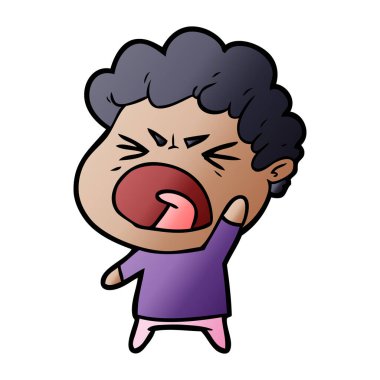 vektör çizim karikatür adam