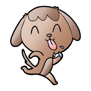 Çizgi film köpeğinin vektör çizimi