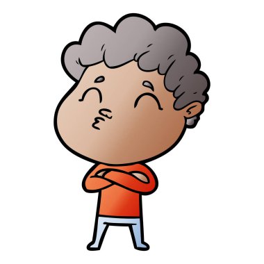 vektör çizim karikatür adam