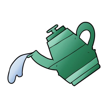 Çizgi film çaydanlığının vektör çizimi