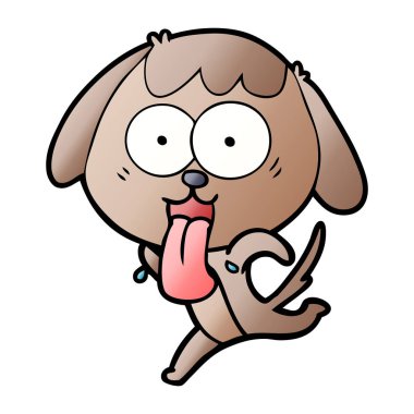 Çizgi film köpeğinin vektör çizimi