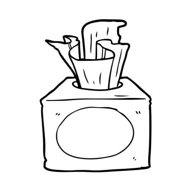 bir kutu mendil, çizgi çizme