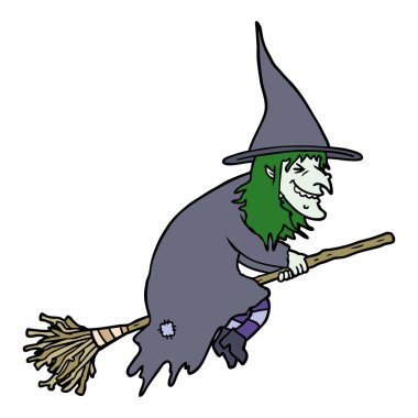 süpürge cadı çizgi film