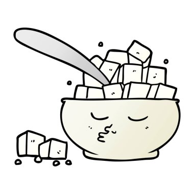 vektör çizim karikatür şekerlik