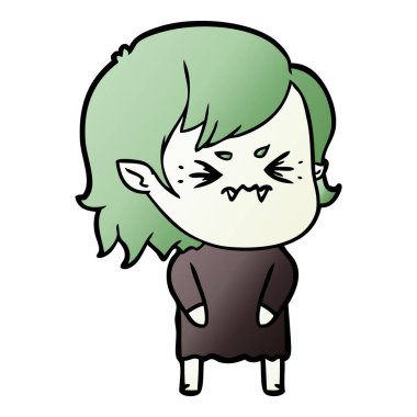 rahatsız çizgi film vampir kız