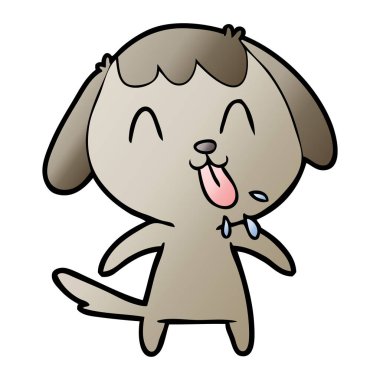 Çizgi film köpeğinin vektör çizimi