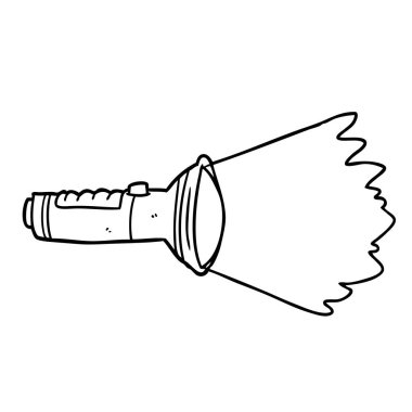 çizim için bir elektrik meşale parlayan