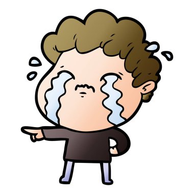 vektör çizim karikatür adam