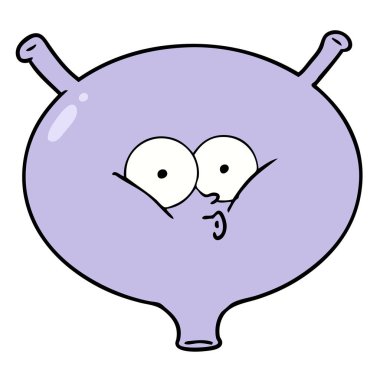 vektör çizim karikatür mesane