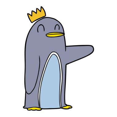 Çizgi film Penguen 'in vektör çizimi