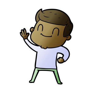 vektör çizim karikatür adam