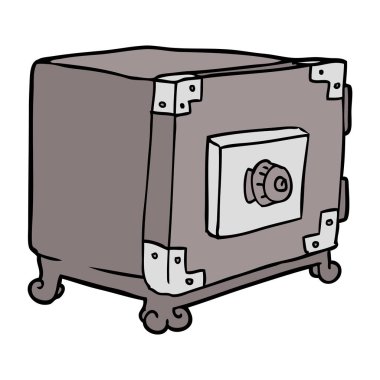 vektör çizim karikatür güvenli