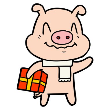 hediye domuzla gergin çizgi film