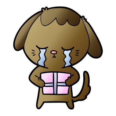 Çizgi film köpeğinin vektör çizimi