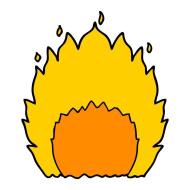 vektör çizim karikatür yangın