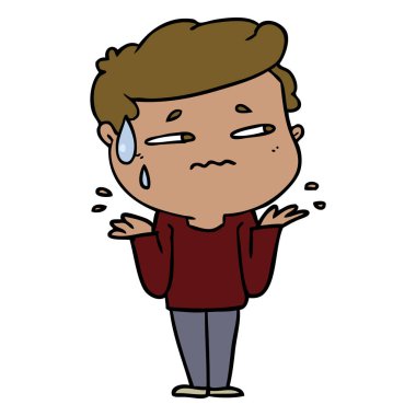 vektör çizim karikatür dostum karışık