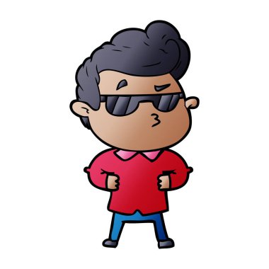 vektör çizim karikatür adam