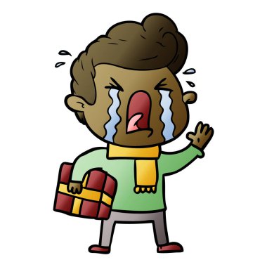 vektör çizim karikatür adam