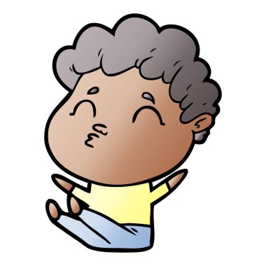 vektör çizim karikatür adam