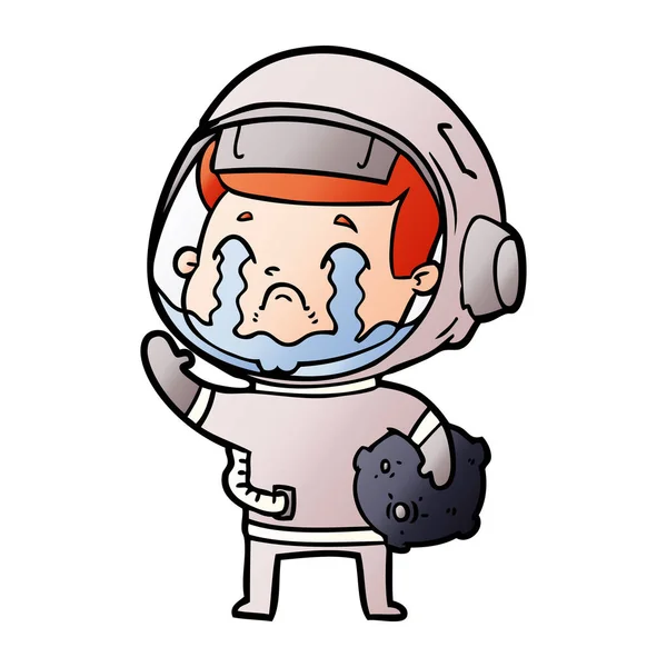 Illustration Vectorielle Astronaute Dessin Animé — Image vectorielle