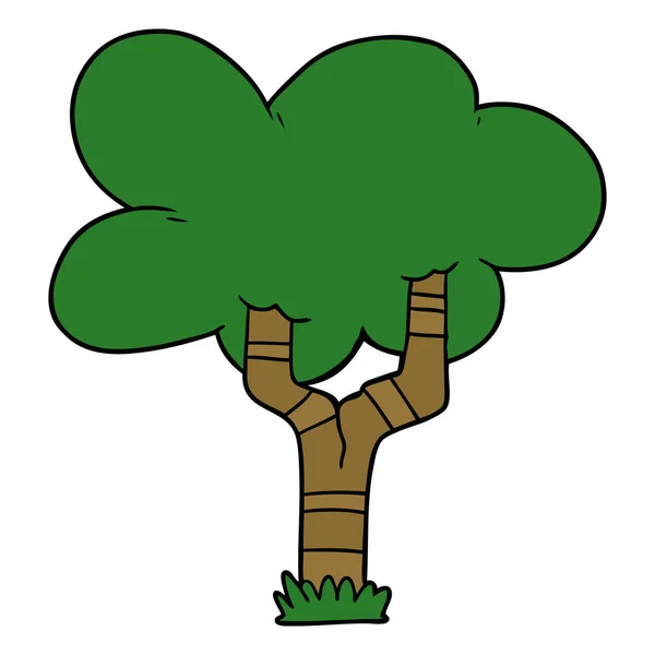 Ilustración Vectorial Árbol Dibujos Animados — Archivo Imágenes Vectoriales