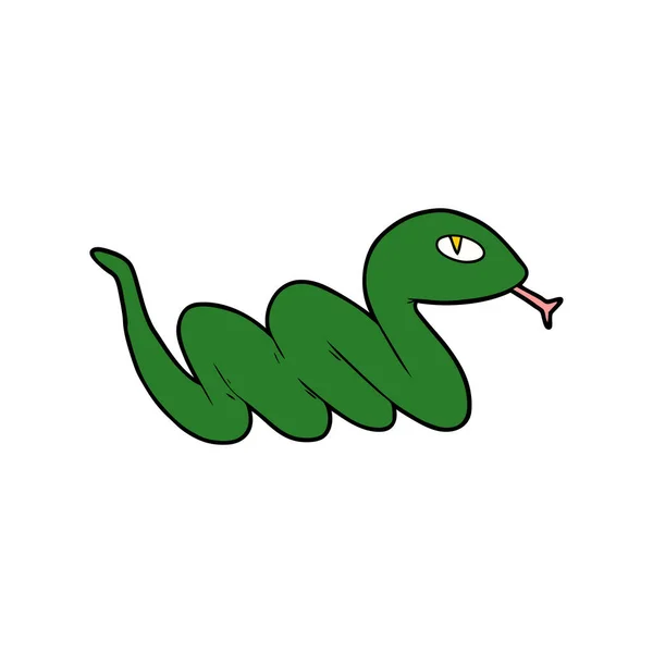 Vector Ilustración Serpiente Dibujos Animados — Archivo Imágenes Vectoriales