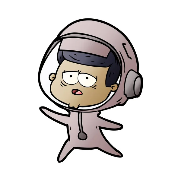 Vectorillustratie Van Cartoon Astronaut — Stockvector