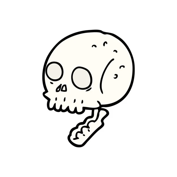 Vektör Çizim Karikatür Kafatası — Stok Vektör