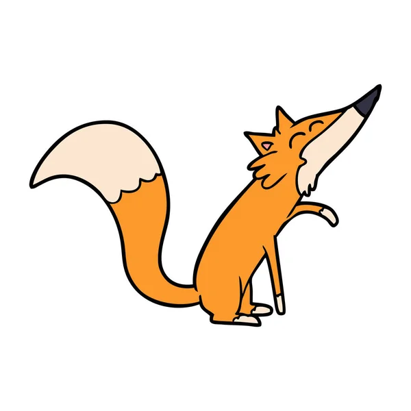 Ilustración Vectorial Cartoon Fox — Archivo Imágenes Vectoriales