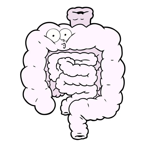 Векторная Иллюстрация Кишечника Карикатуры — стоковый вектор