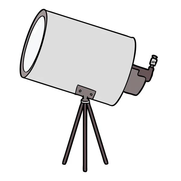 Векторна Ілюстрація Мультиплікаційного Телескопа — стоковий вектор
