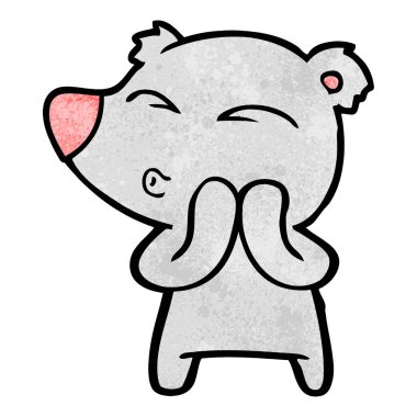 Çizgi film ayısının vektör çizimi