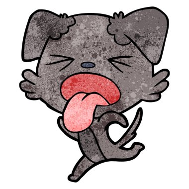 Çizgi film köpeğinin vektör çizimi