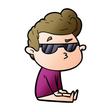 vektör çizim karikatür adam