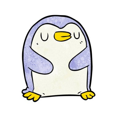 Çizgi film Penguen 'in vektör çizimi