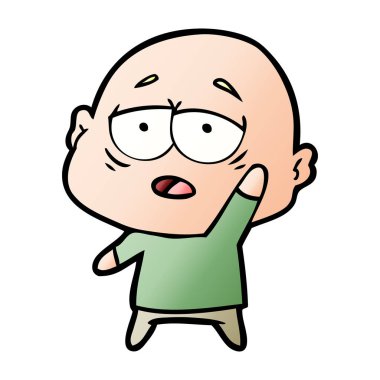 yorgun kel adam çizgi film