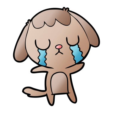 Çizgi film köpeğinin vektör çizimi