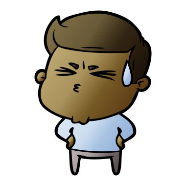 vektör çizim karikatür adam