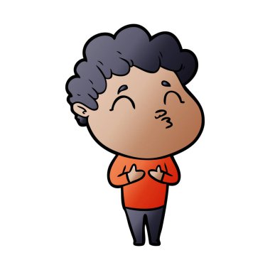 vektör çizim karikatür adam