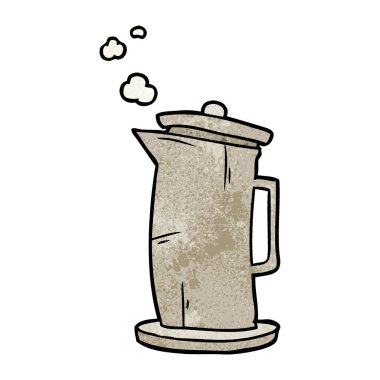 çizgi film eski stil su ısıtıcısı