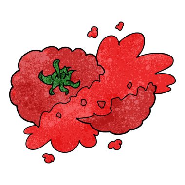 vektör çizim karikatür domates