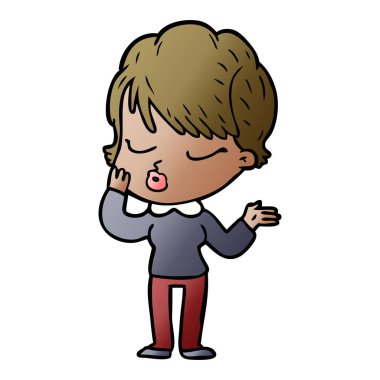 çizgi film gözleri kadınla kapat