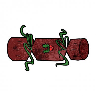 vektör çizim xmas kırık çizgi film