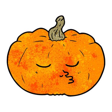 Çizgi film balkabağının vektör çizimi