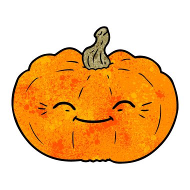 Çizgi film balkabağının vektör çizimi