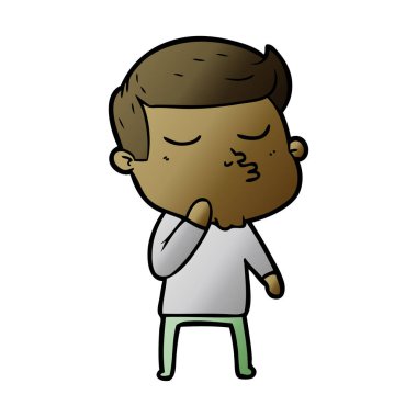 surat asmayı karikatür modeli adam