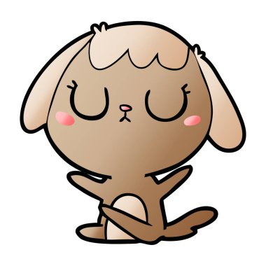 Çizgi film köpeğinin vektör çizimi