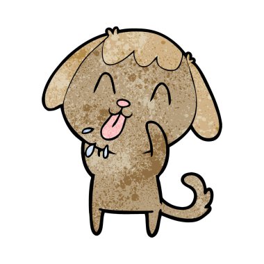 Çizgi film köpeğinin vektör çizimi