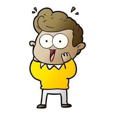 vektör çizim karikatür adam