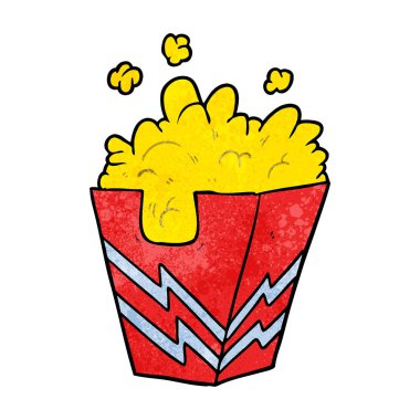 çizgi film kutusu patlamış mısır